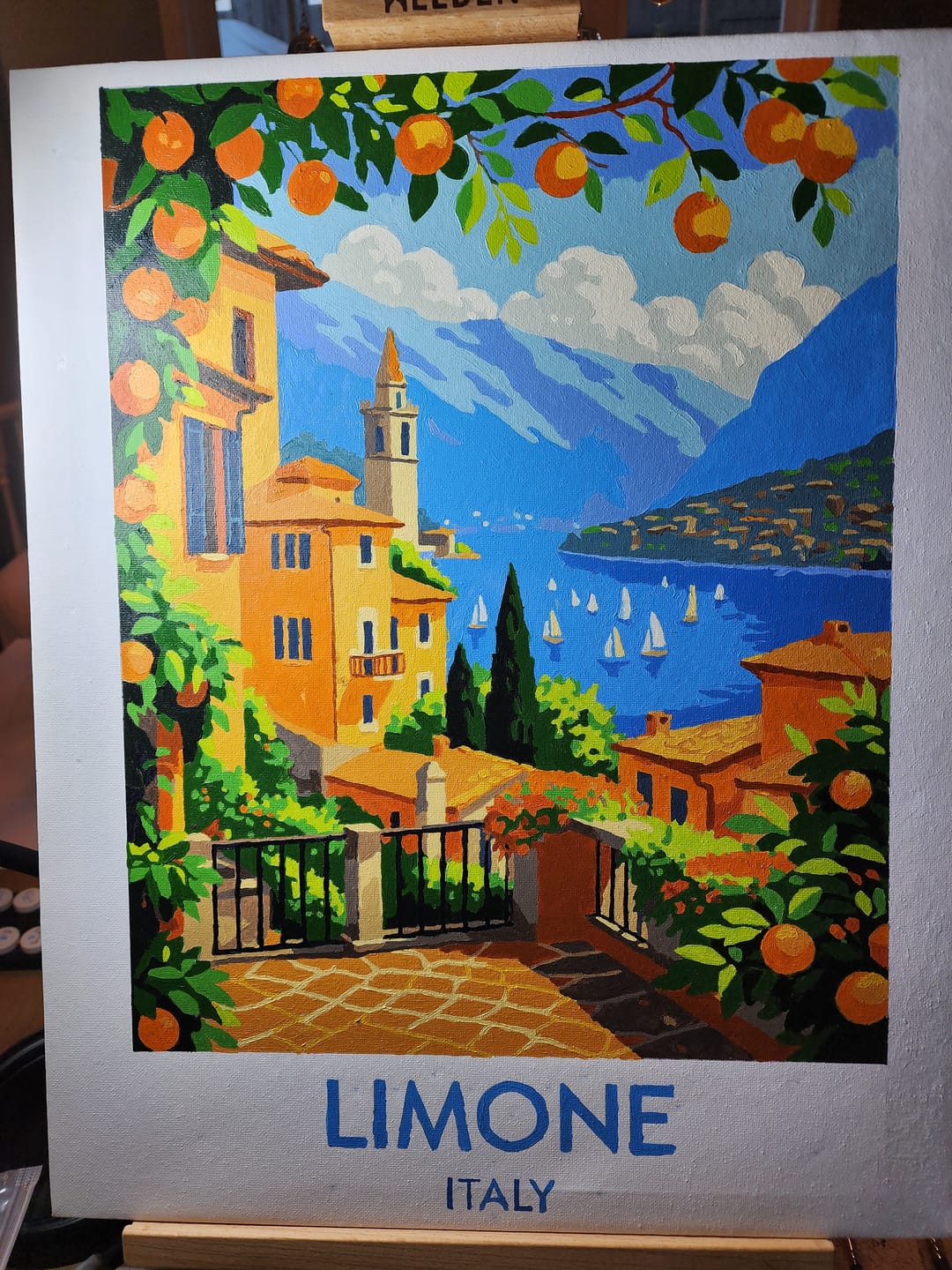 Customer photo review of Limone Italy | Paint by Number