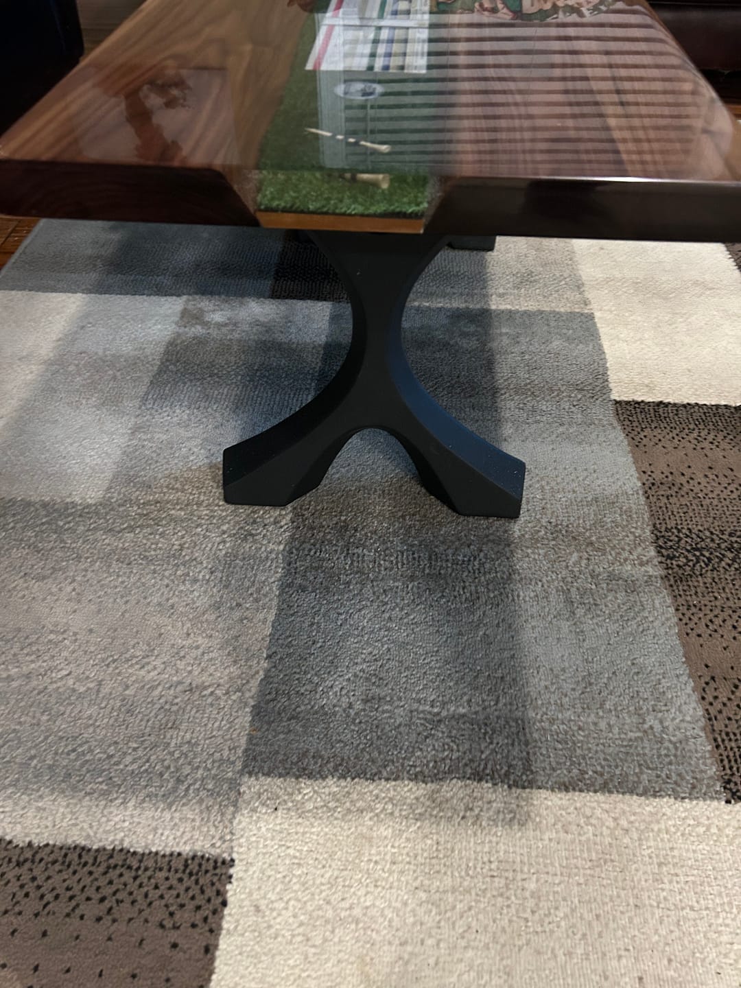 Customer photo review of Coffee Table Legs 120 Xavier 16.1" H Metal X-shaped Furniture