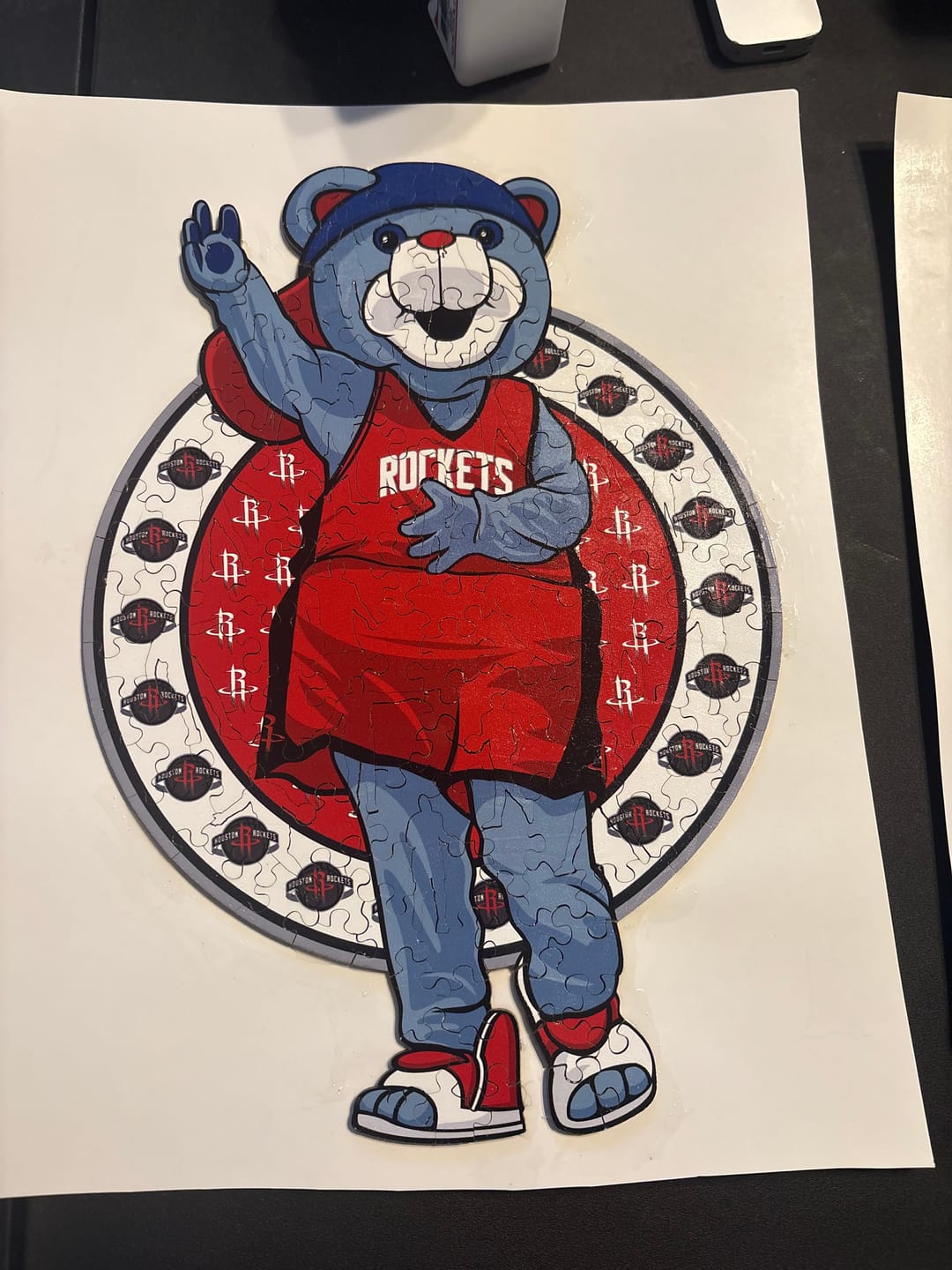 Customer photo review of Houston Rockets™ Mascot - Wooden Puzzle