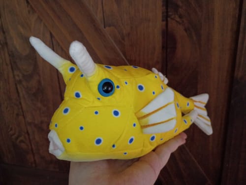 Customer photo review of Longhorn Cowfish Soft Stuffed Plush Toy
