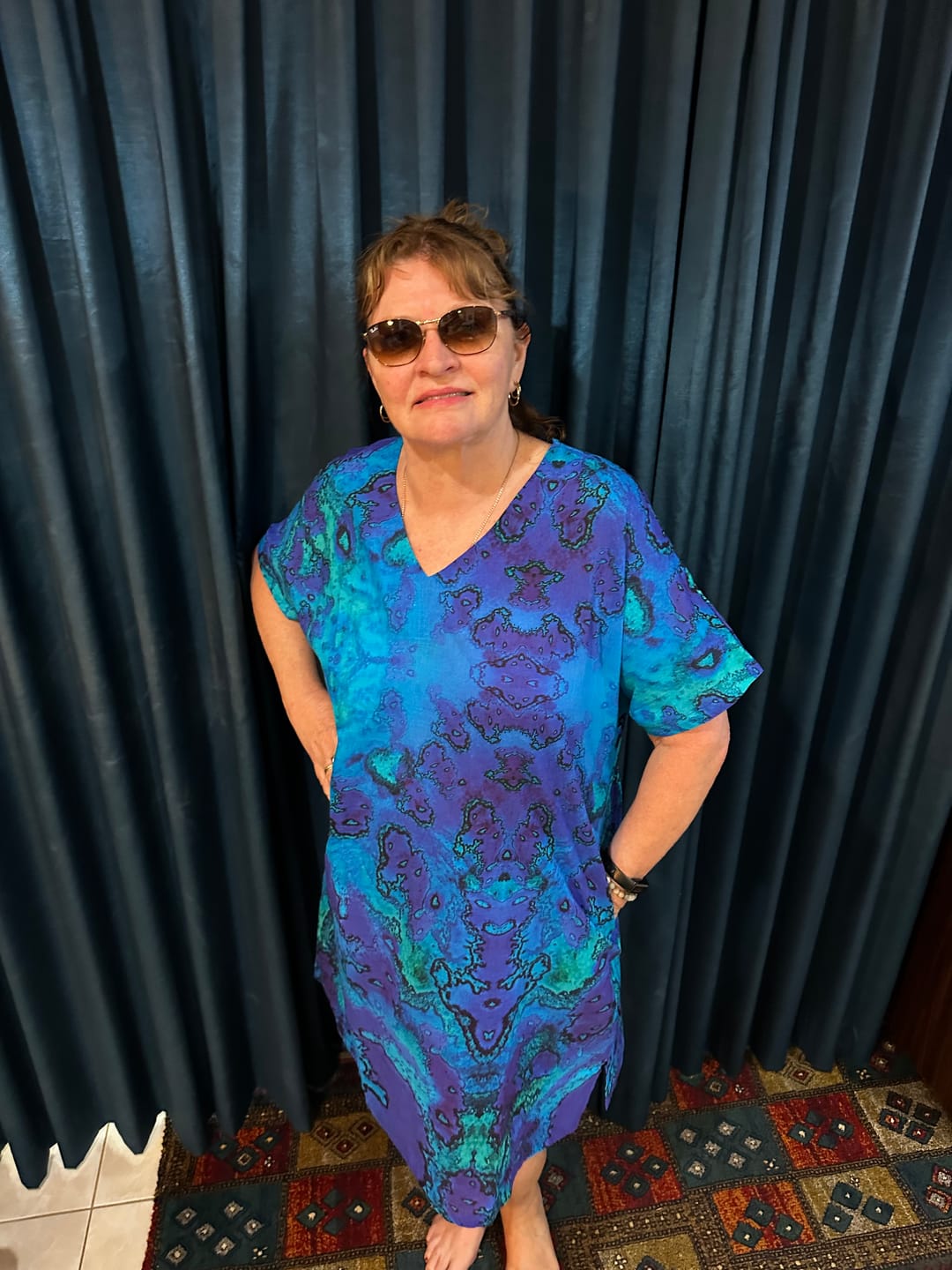 Customer photo review of Shift Dress (Reef)