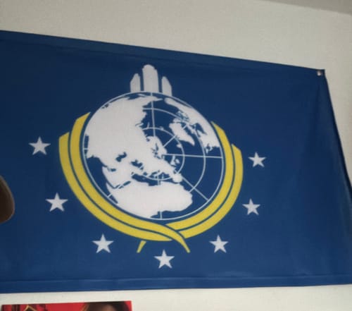 Customer photo review of Fahne inkl. Druck