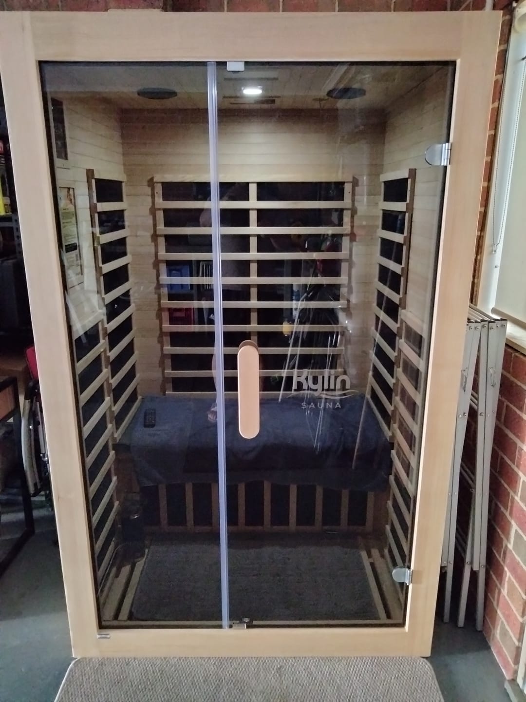 Customer photo review of Kylin Low EMF Carbon Infrared Sauna Room 2 Person H6203 (Floor Heater included)