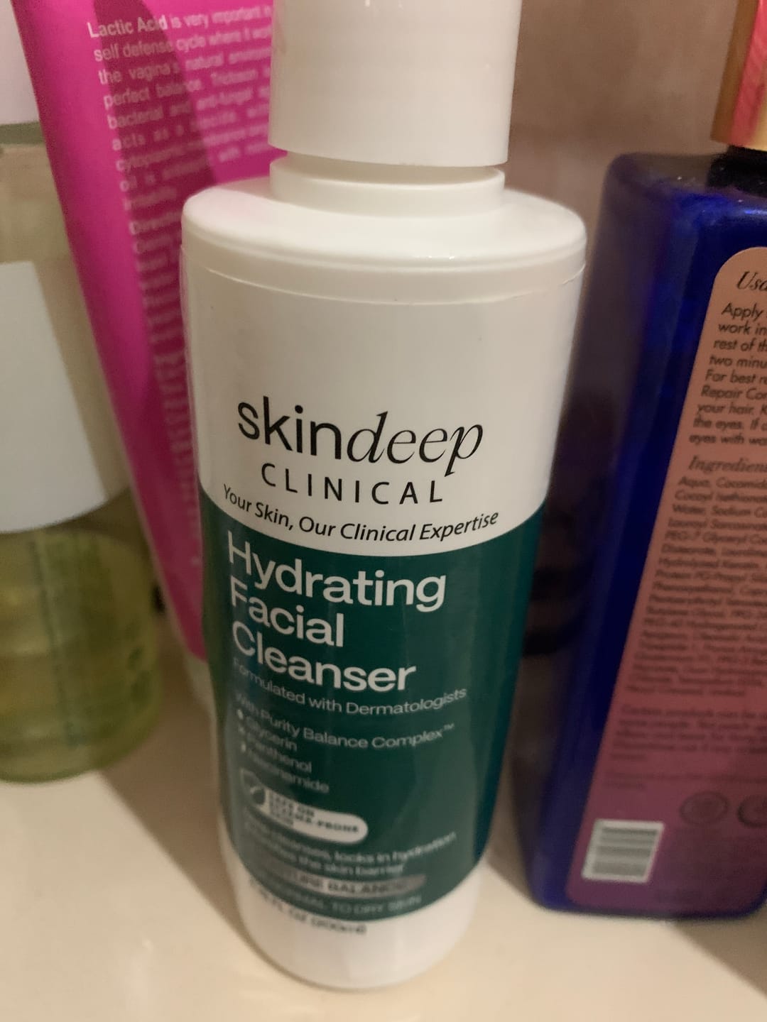 Customer photo review of Hydrating Facial Cleanser