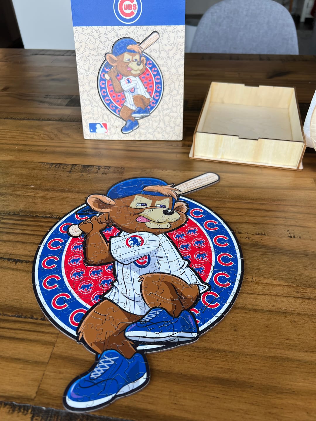 Customer photo review of Chicago Cubs™ Mascot - Wooden Puzzle