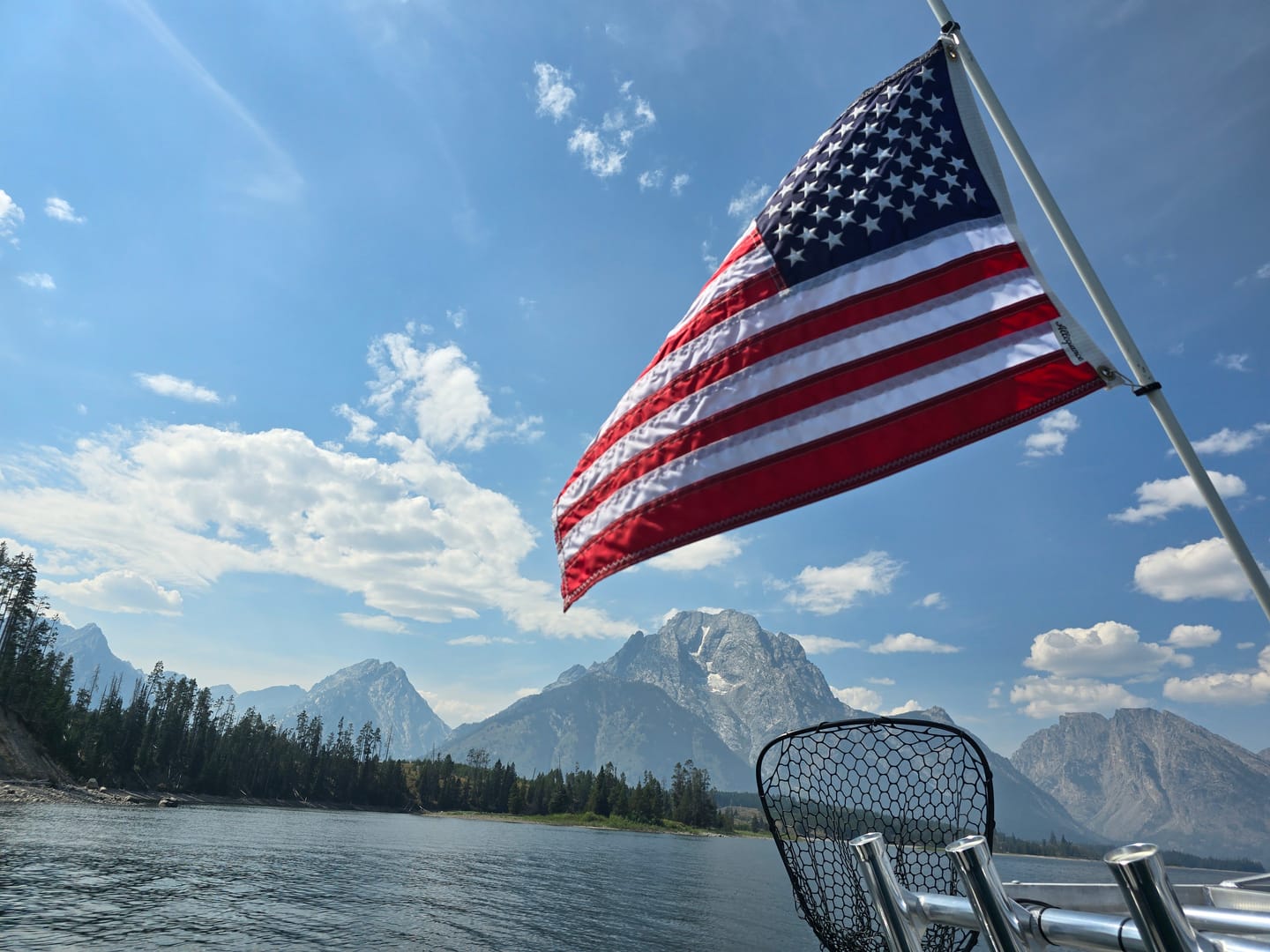Customer photo review of 16" x 24" Boat Flag Set