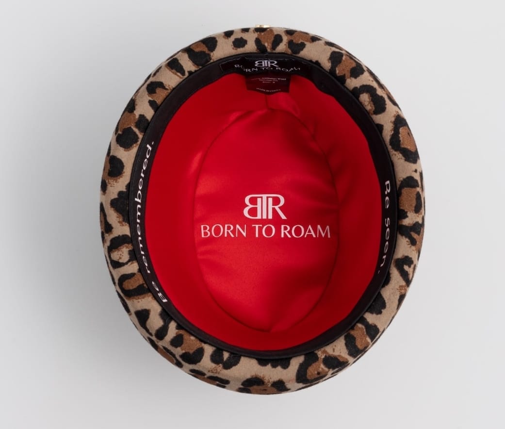Customer photo review of London Pillbox Hat - Leopard