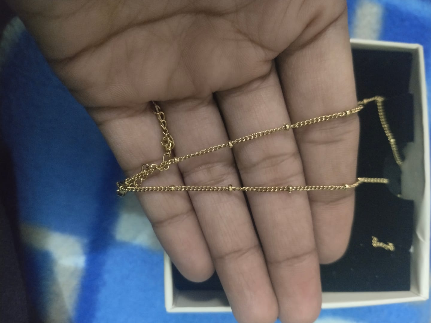 Customer photo review of Beaded Chain Necklace