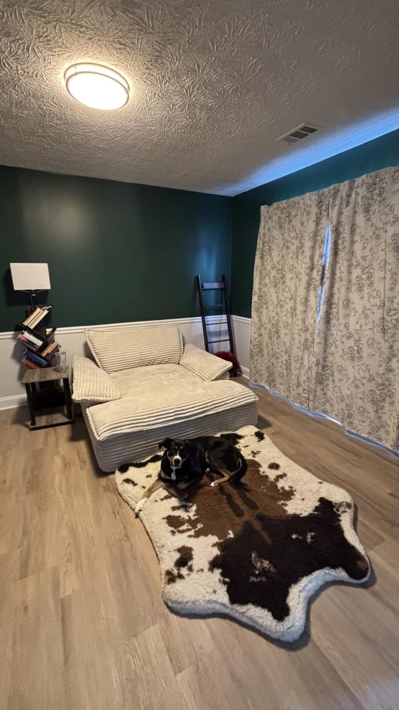Customer photo review of Floral Lined Linen Blend Curtains