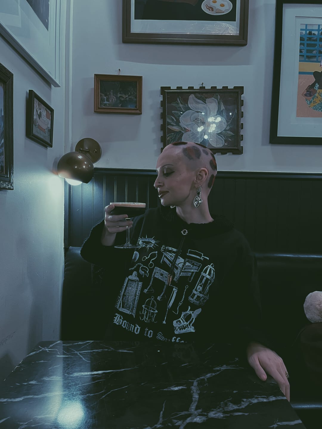 Customer photo review of Bound to Suffer Oversized Tee