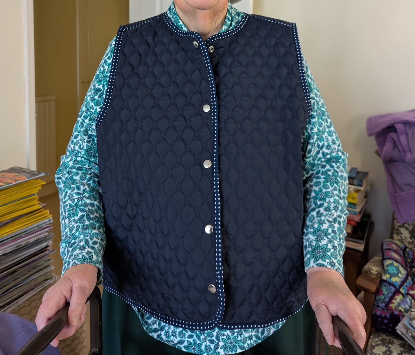 Customer photo review of Polka Dot Rose & Hubble Cotton Poplin Fabric
