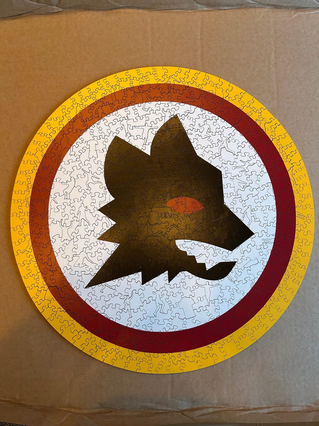 Customer photo review of AS Roma® Logo Lupetto - Wooden Puzzle