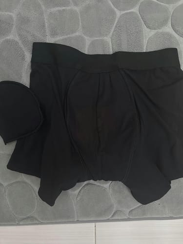 Customer photo review of Cuecas boxer laváveis para incontinência urinária masculina
