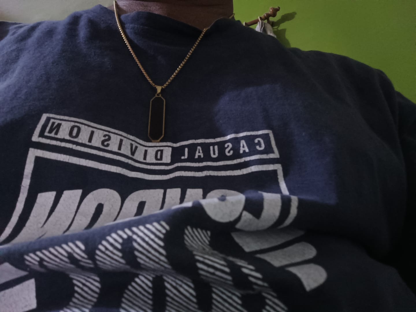 Customer photo review of Midnight Prism Necklace- Gold