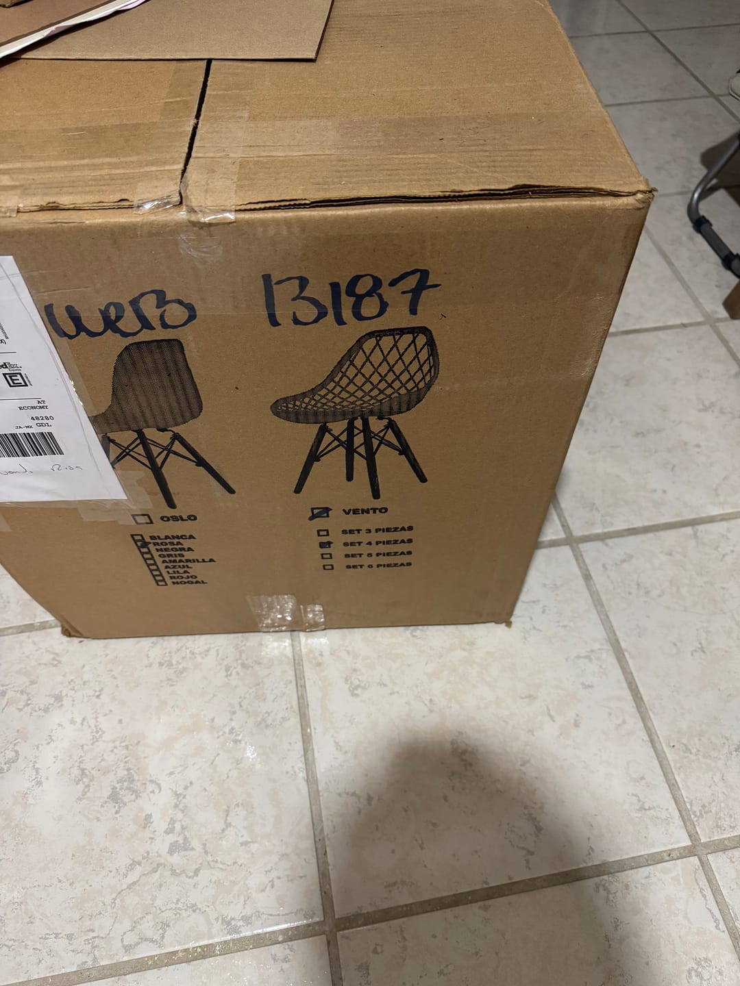 Customer photo review of Set de 4 Sillas Oslo Vento