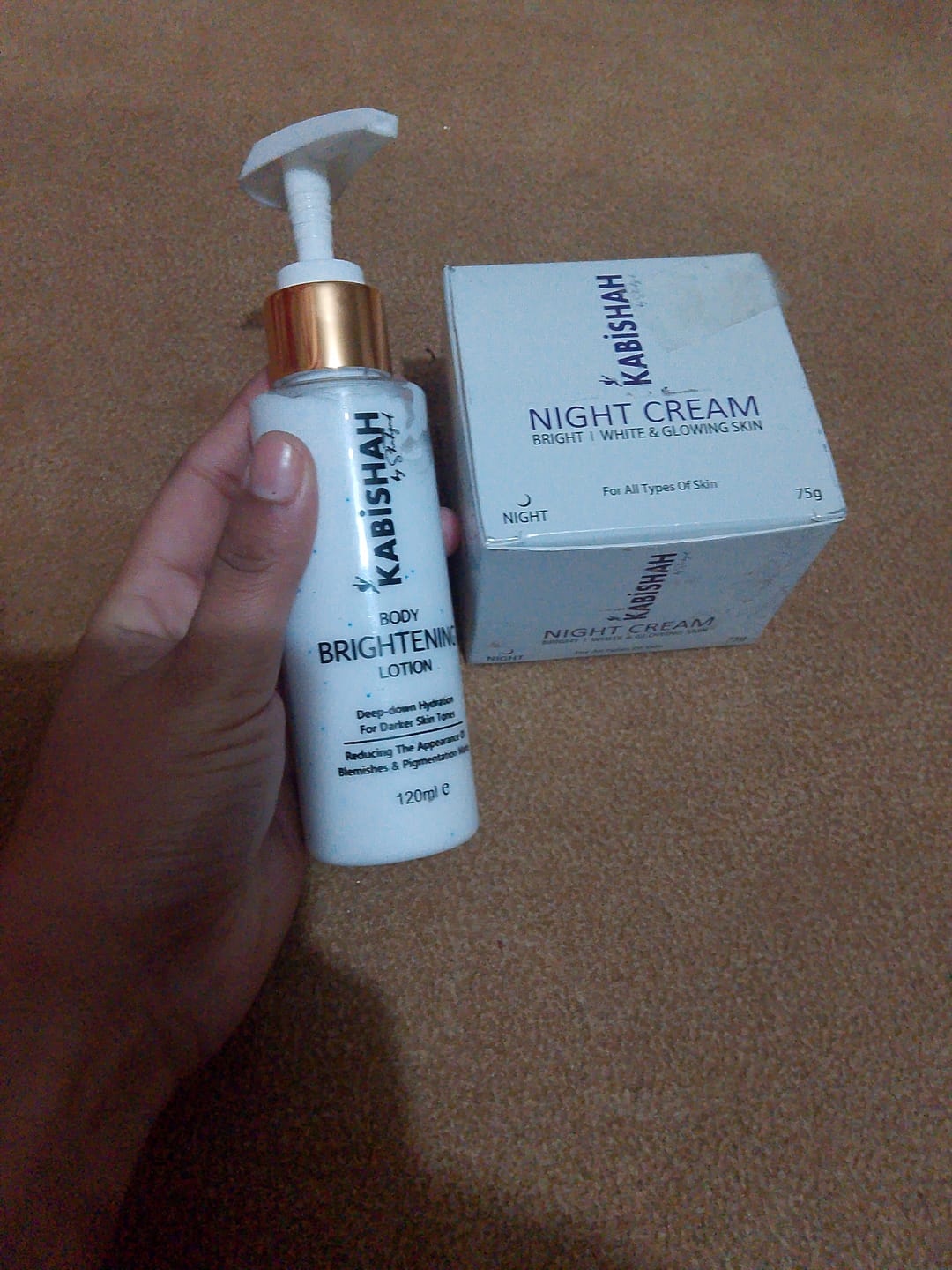 Customer photo review of Body Hydrating & Brightening Bundle