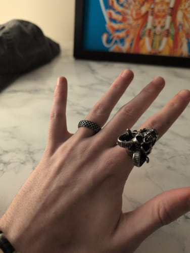 Customer photo review of Dragon Spine Ring