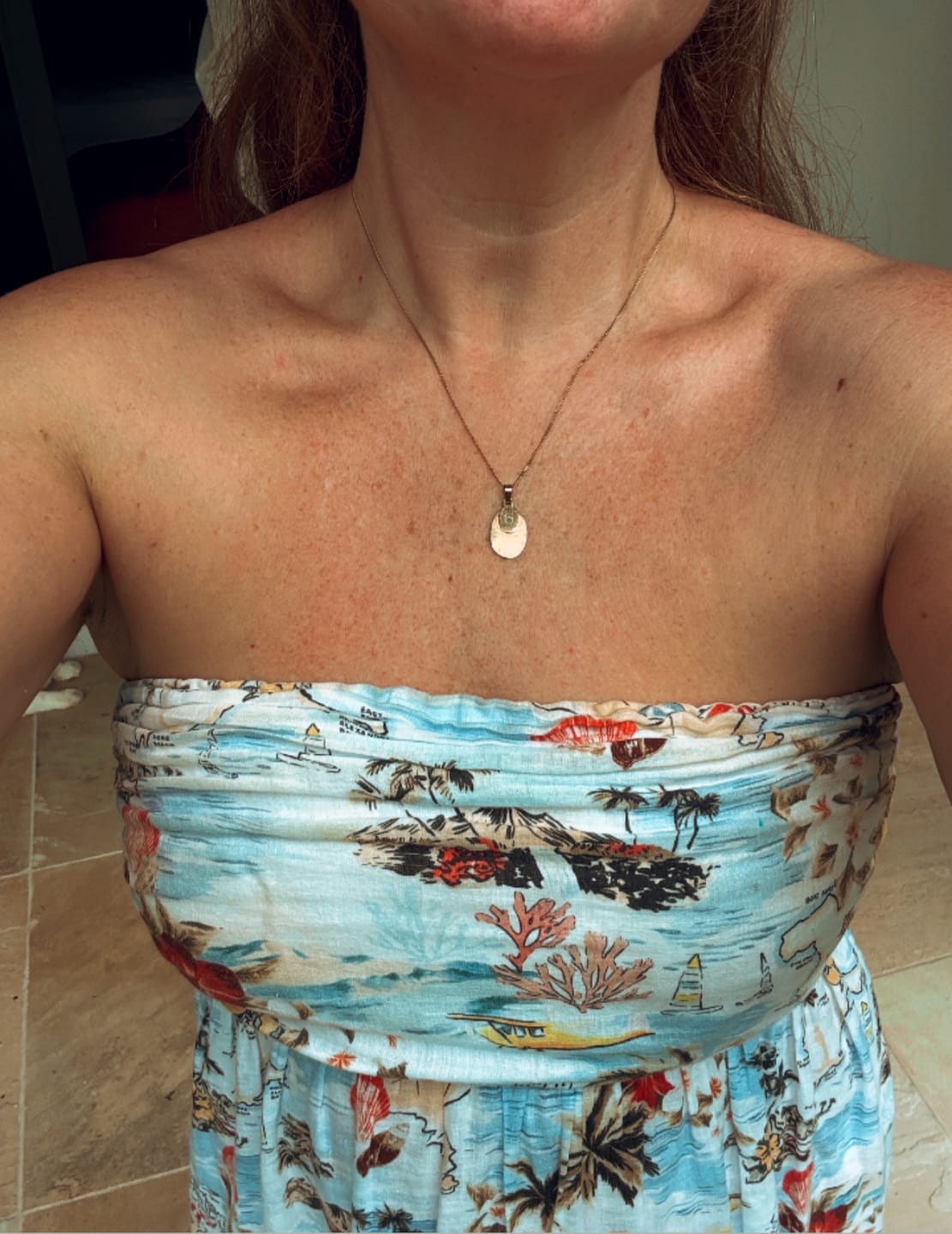 Customer photo review of Capella Custom Engraved Necklace