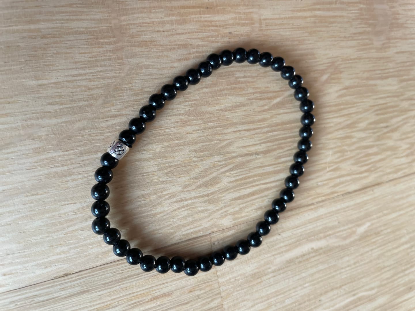 Customer photo review of Obsidian Armband - Perlen