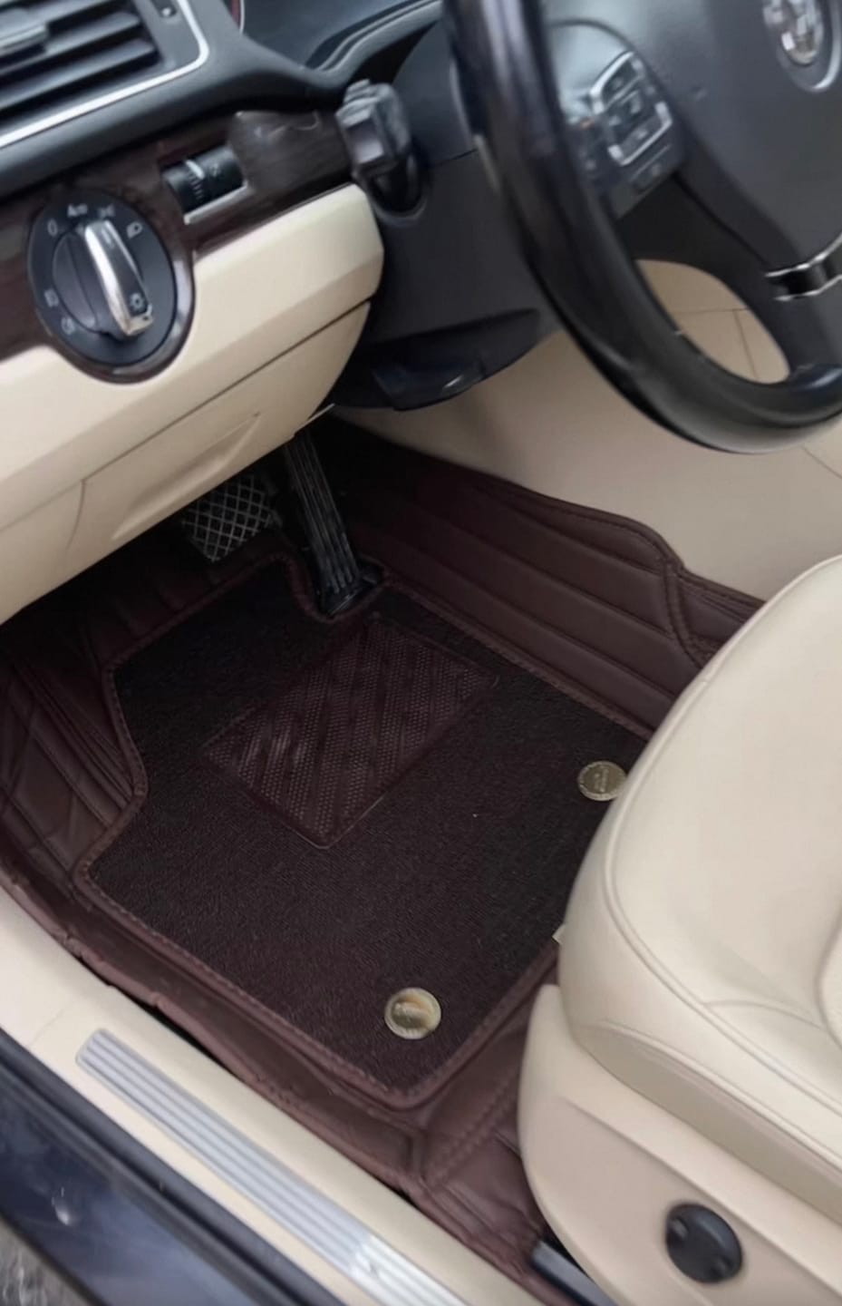 Customer photo review of Stripe Stitching Double Layer Custom Car Floor Mats