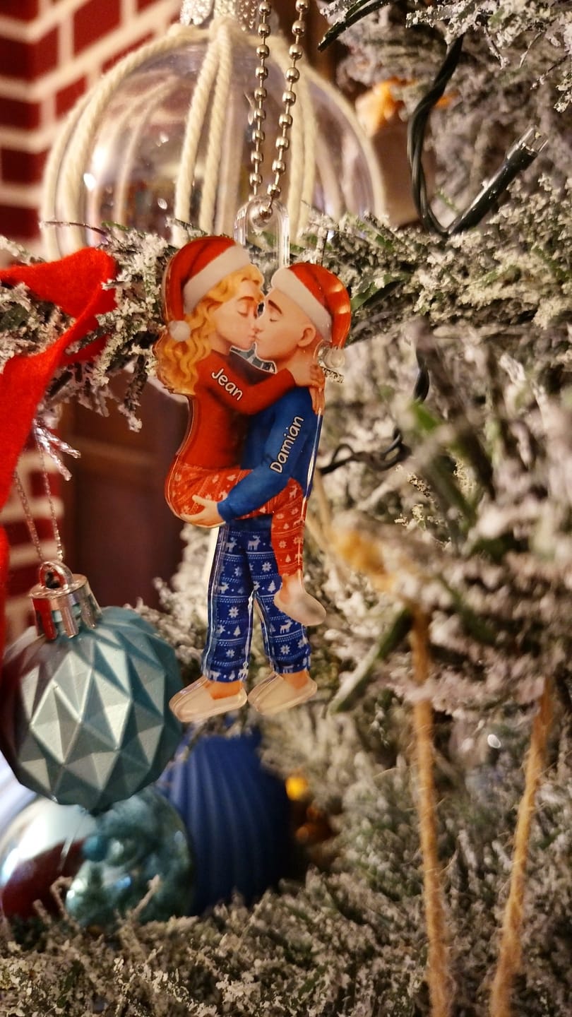 Customer photo review of Christmas Gifts For Husband And Wife - Personalized Acrylic Ornament