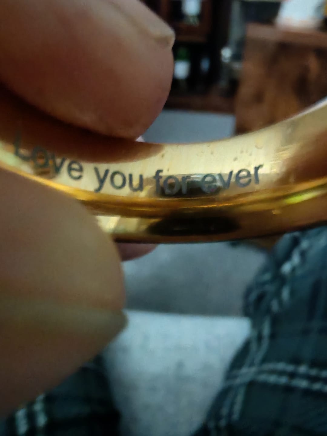 Customer photo review of Engrave Your Ring