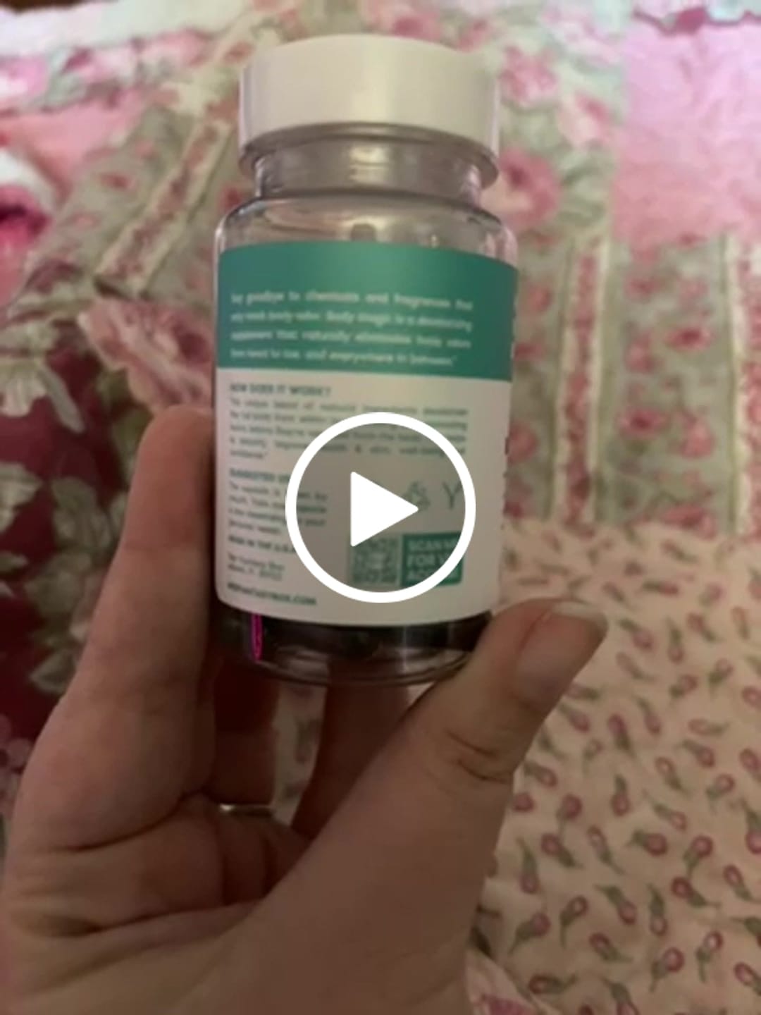 Customer video review of Body Magic Chlorophyll Pill for Feminine Odor - 3 pk