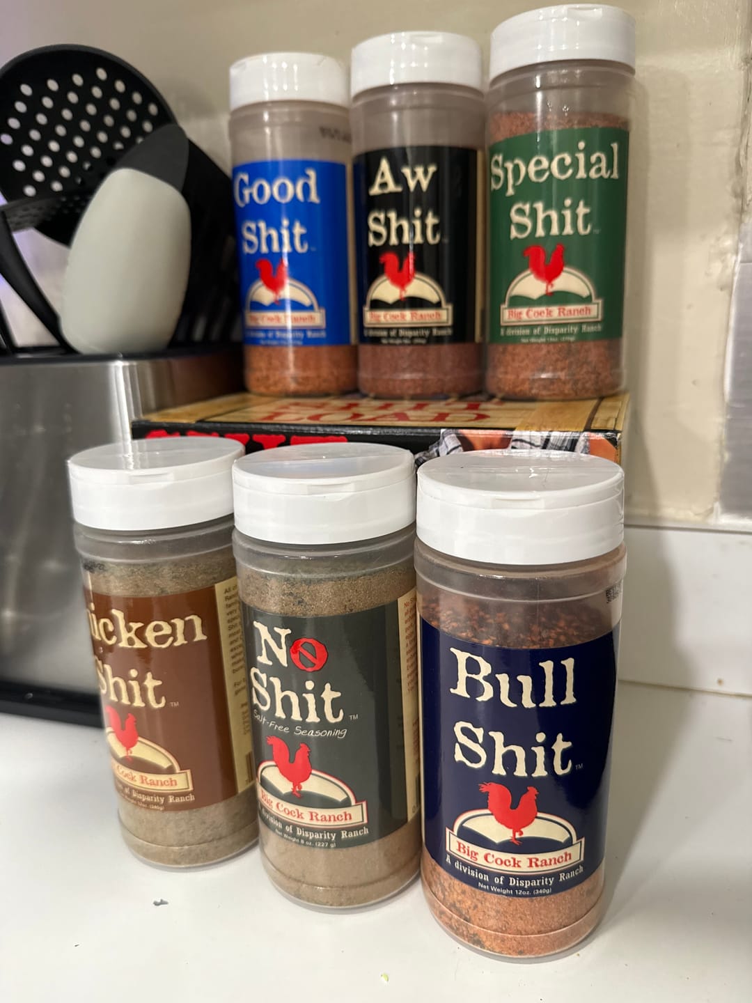Customer photo review of The Shit Load - Big Six Box Seasoning & Rubs - 6 x 13oz shaker