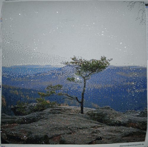 Kundenbewertung mit Foto zu Diamond Painting eigenes Bild
