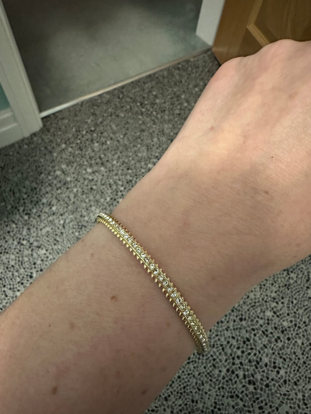 Customer photo review of Crested Bangle