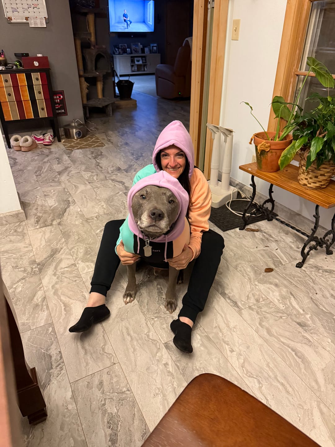 Customer photo review of Cyber Punk Human Hoodie