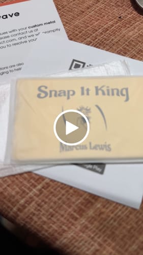 Customer video review of Custom Metal NFC Business Card (Vertical Style)