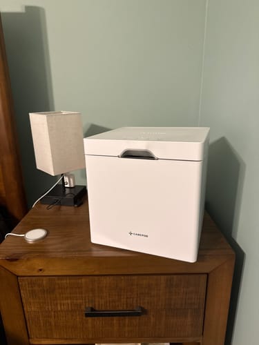Customer photo review of Carepod Cube Plus X50V - Sanitizing Warm + Cool Mist Stainless Steel Humidifier