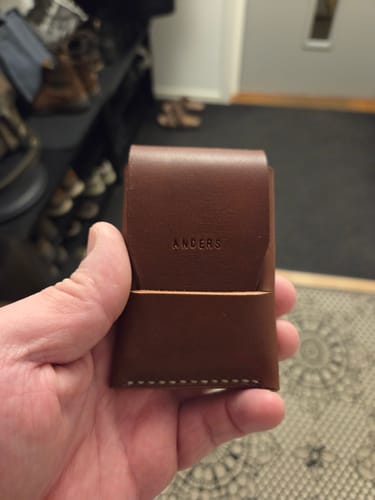 Customer photo review of Slimmad plånbok i äkta läder