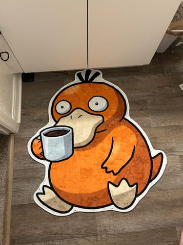 Customer photo review of Psyduck Rug
