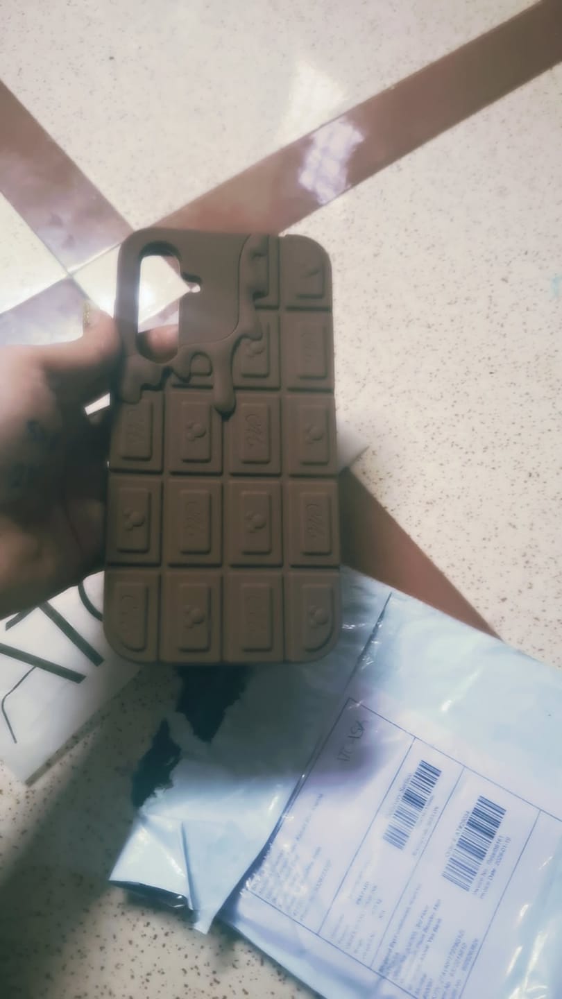 Customer photo review of 3D Stitch iPhone Samsung Attached Phone Holder Stand Rubber Silicone Case