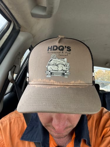 Customer photo review of Truckers Hat - Surf & Turf