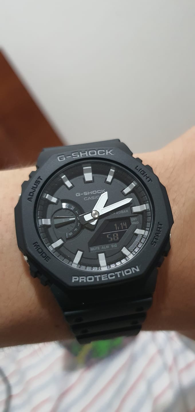 Customer photo review of Reloj Casio G-Shock Royal Oak "Casioak" GA-2100-1A Carbon Core Negro