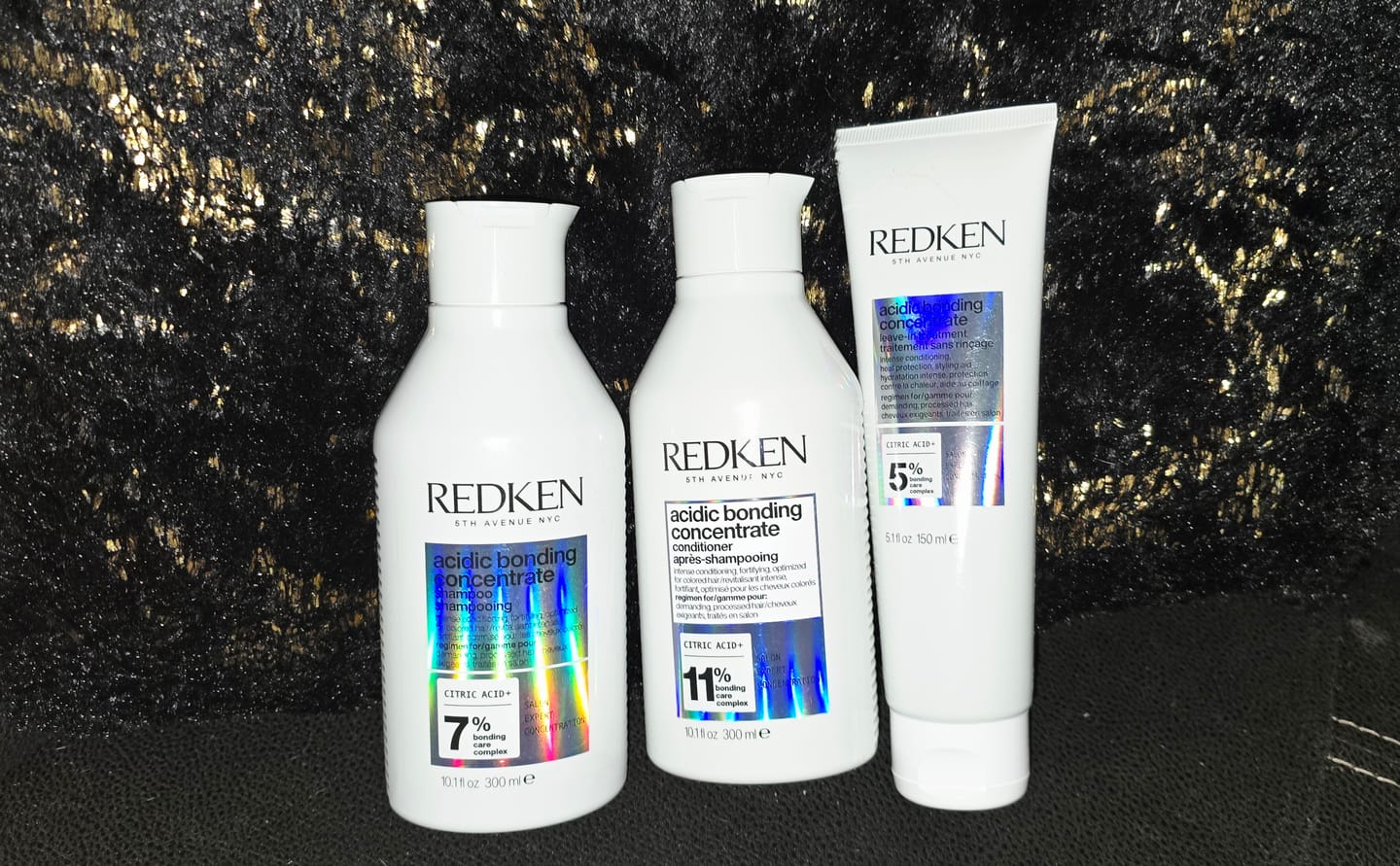 Customer photo review of Redken Acidic Bonding Gift Set for Damaged Hair - 3-Piece Repair System