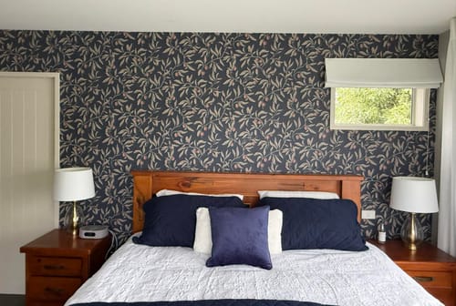 Customer photo review of Vinnie Wallpaper - Classic Blue