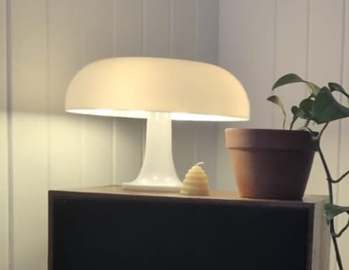 Customer photo review of Puffball Lamp | Snow White