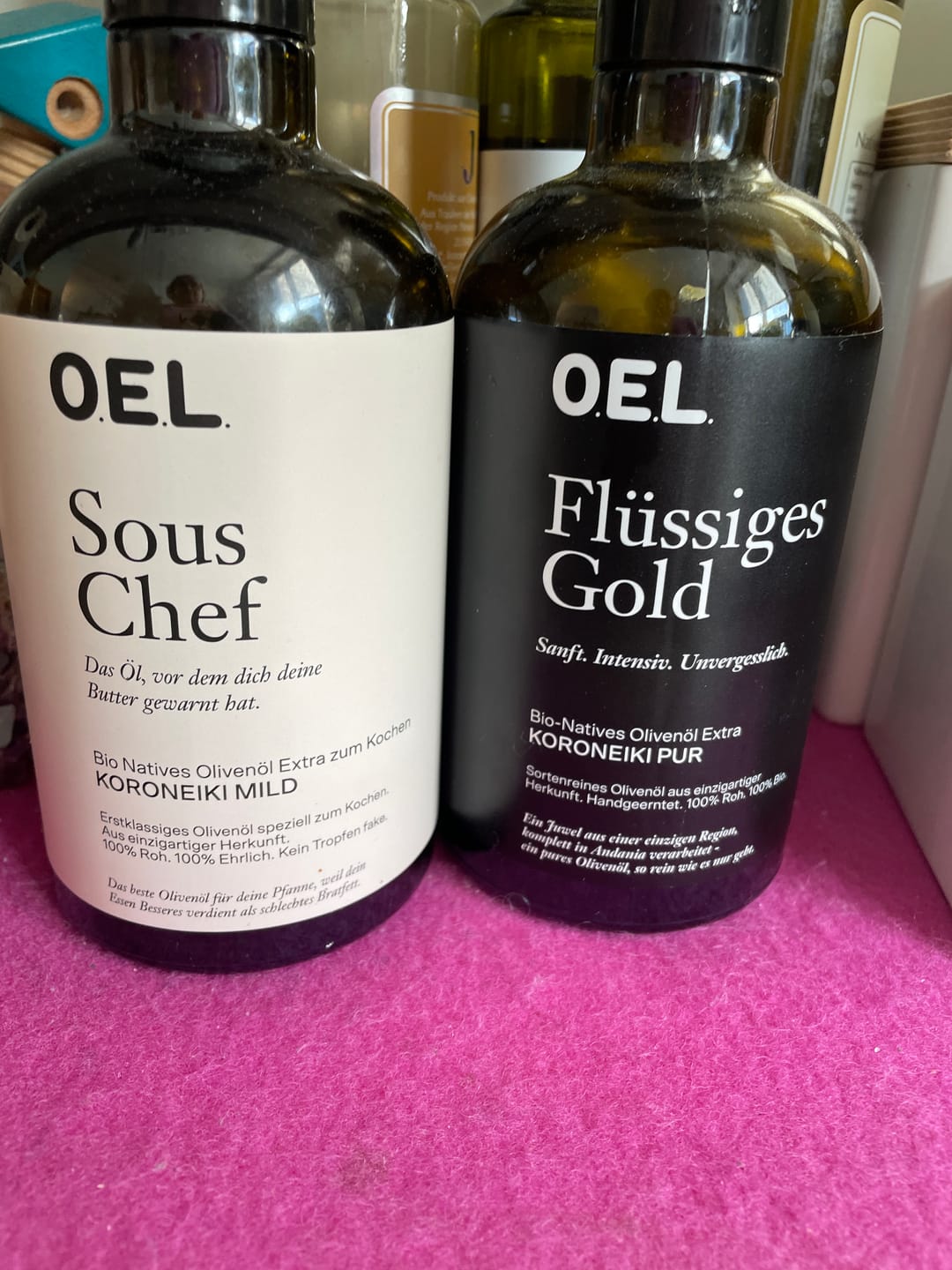 Customer photo review of Sous Chef 0,5 l Glasflasche - Bio Natives Olivenöl Extra