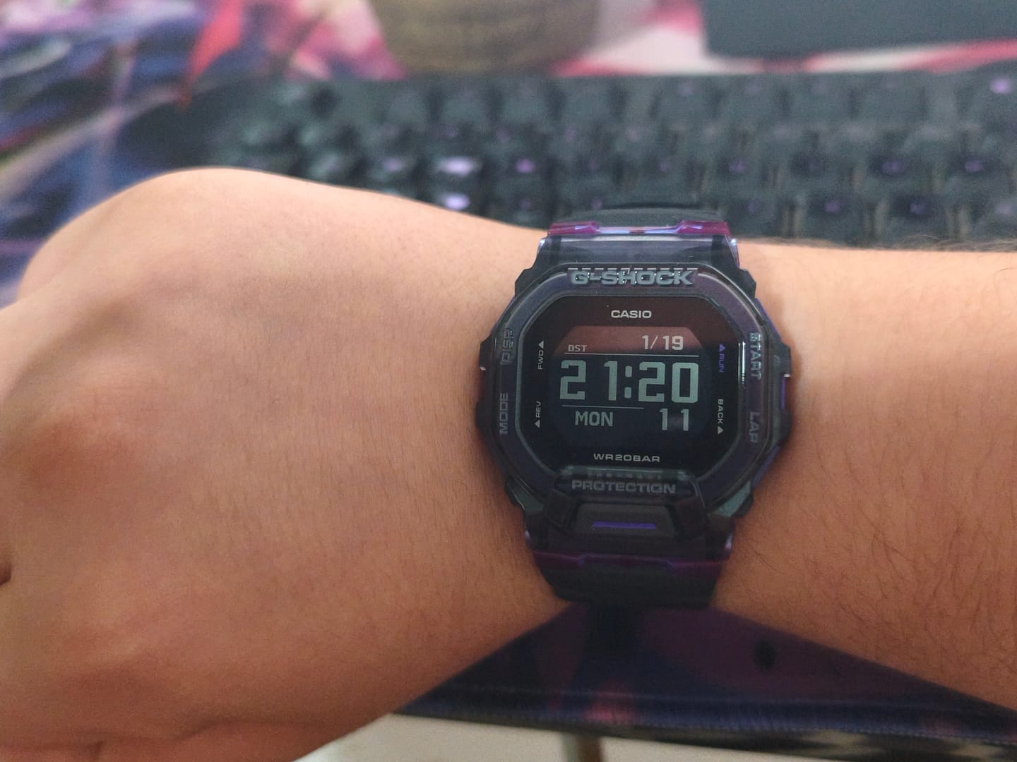 Customer photo review of Reloj Casio G-Shock G-SQUAD GBD-200SM-1A6DR Bluetooth
