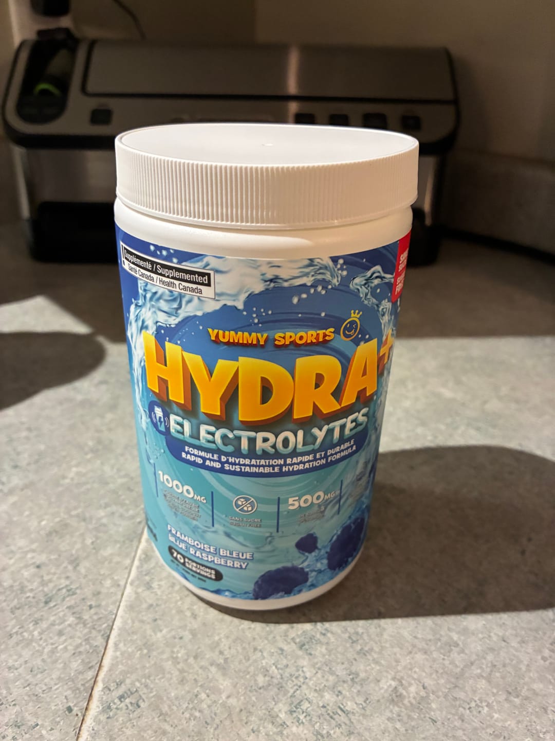Customer photo review of Yummy Sports - Hydra + Électrolytes - 525g