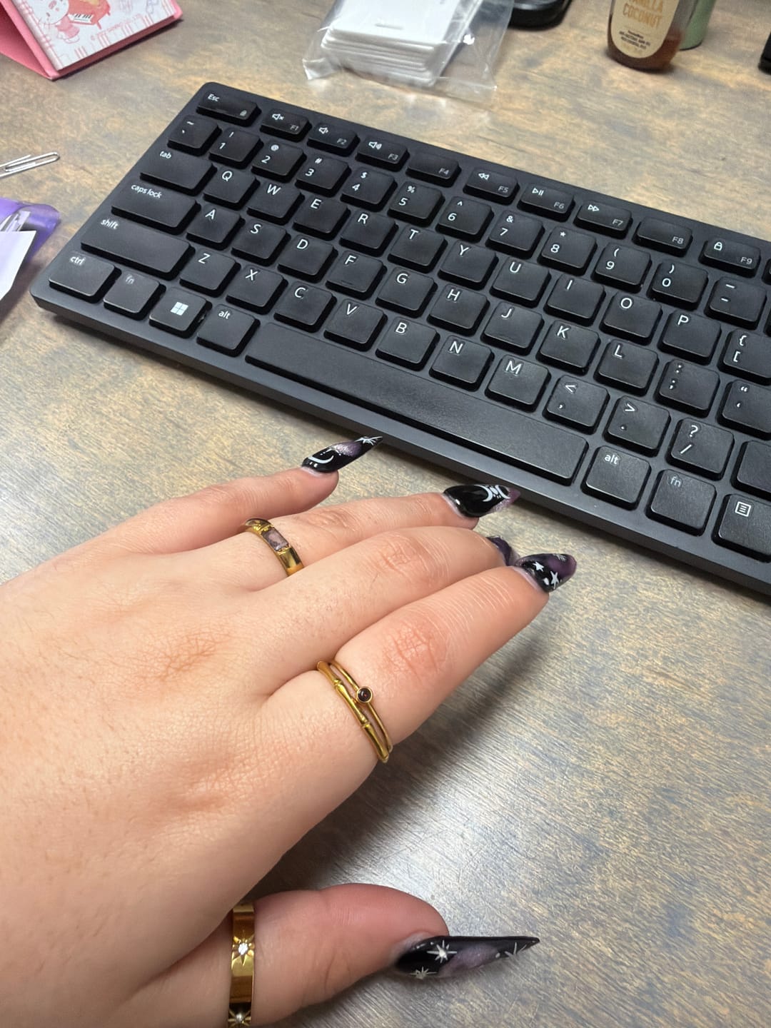 Customer photo review of Dainty Birthstone Ring