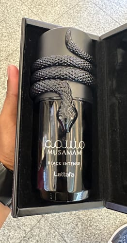 Customer photo review of Lattafa Musamam Black Intense Eau De Parfum For Unisex
