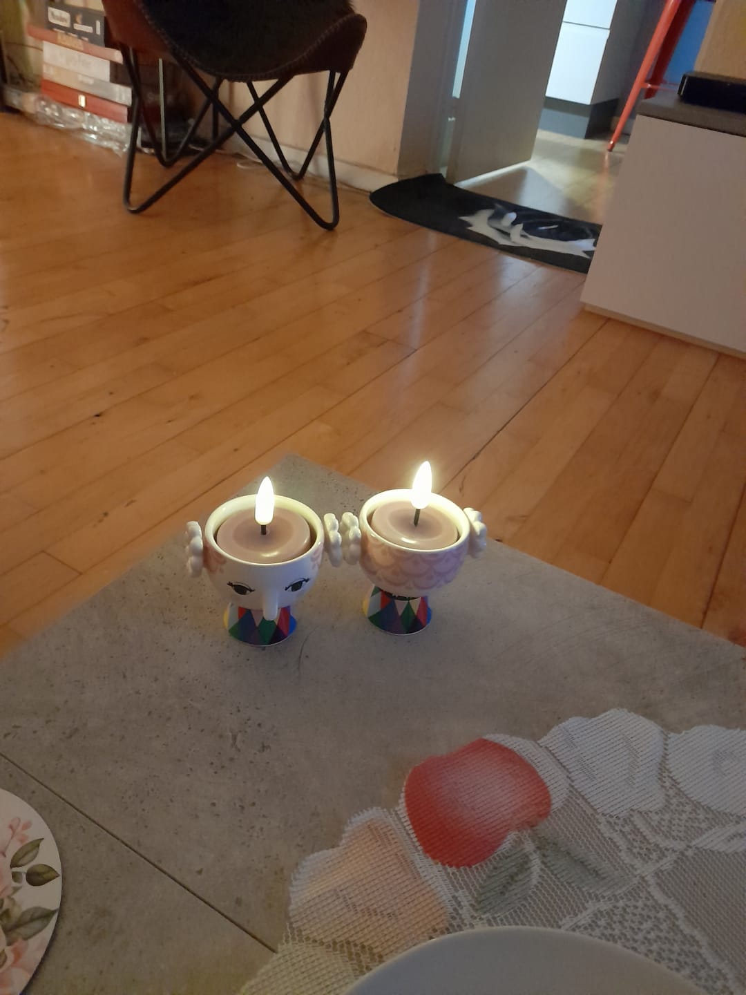 Customer photo review of LED Fyrfadslys 2 stk. Magenta