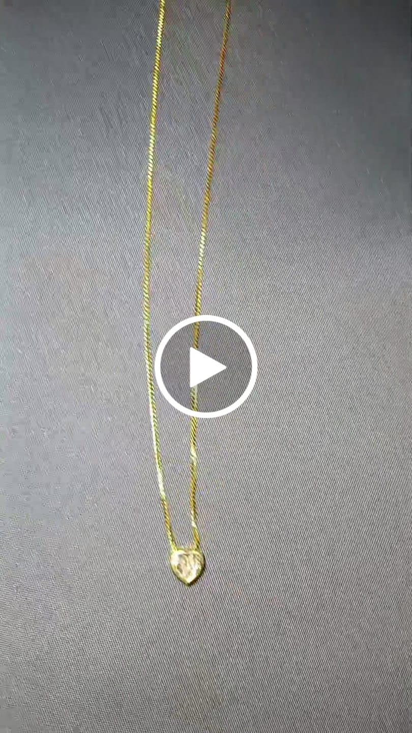 Customer video review of Cadena Corazón Cristal en Oro laminado 18k Para Dama