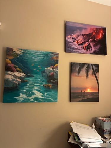 Customer review photo for Plaster Art Texture Painting #SG463