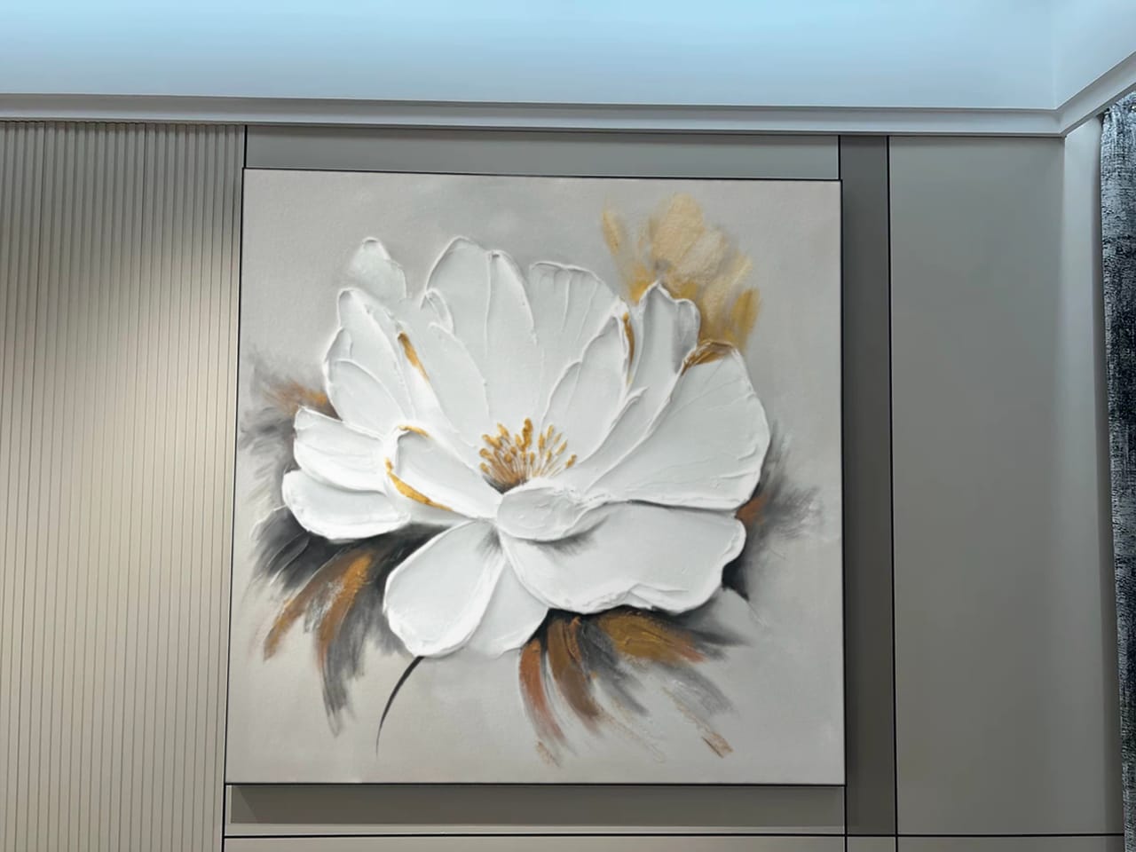 Customer photo review of Flower Textured Painting Canvas #FP047